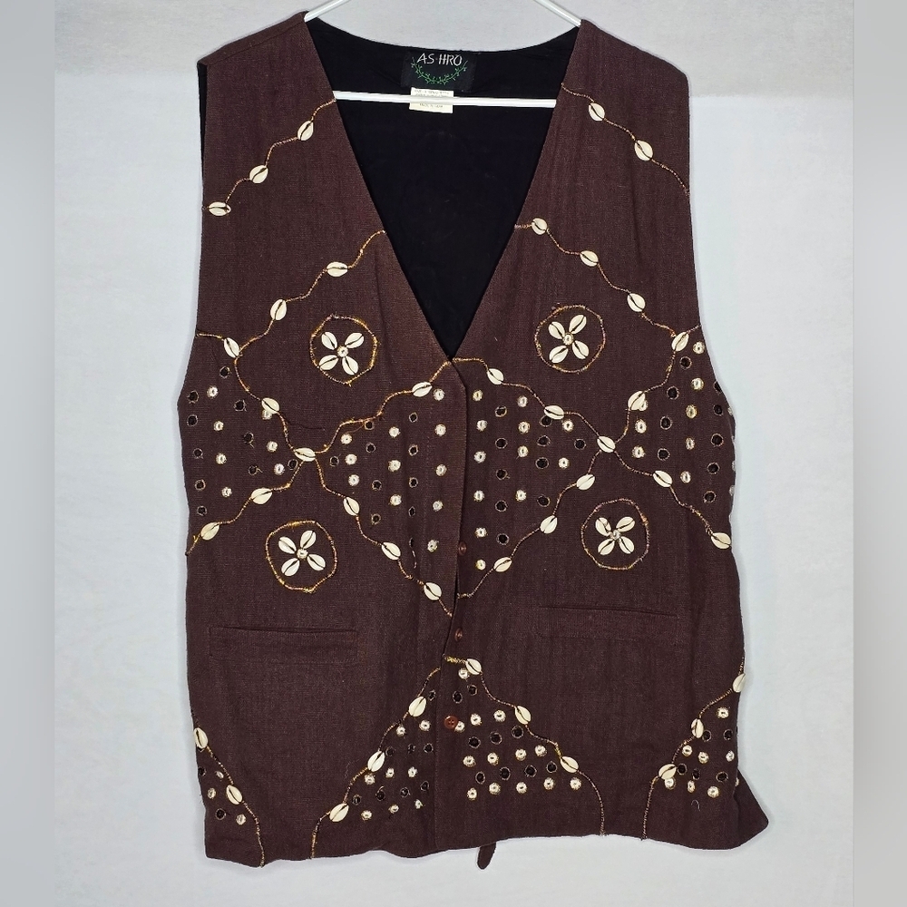 ASHRO Womens Cowry Shell Vest XL